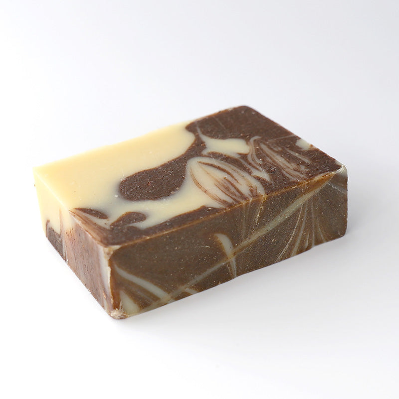 Close-up of the Cinnamon Smooth Soap Bar