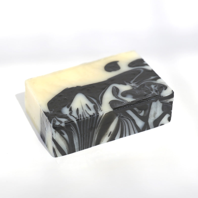 Close-up of Minty Fresh Soap Bar by Coraline Skincare
